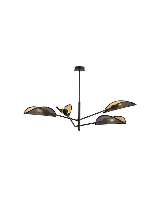 Emibig Vene Ceiling Light with Socket E14 BLACK/GOLD