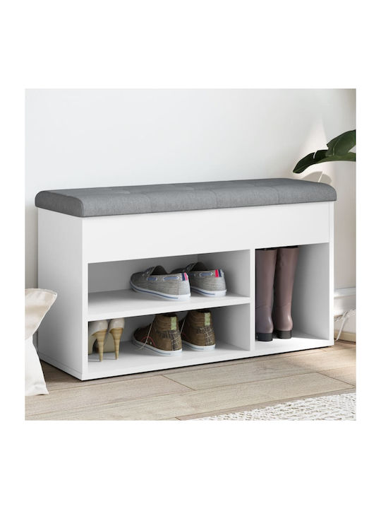 Entry Furniture with Shoe Rack & Bench White 82...
