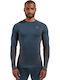 Long Sleeve Athletic Blouse ''India Ink''