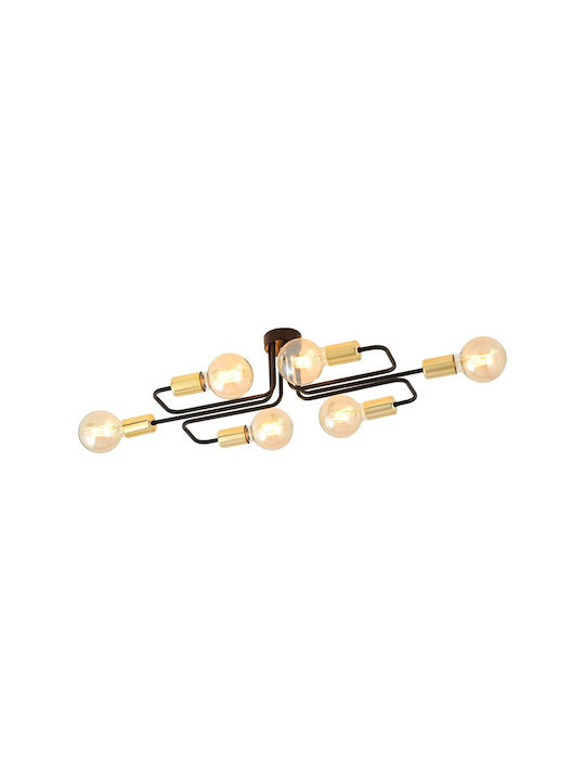 Emibig Veken Ceiling Light with Socket E27 Gold