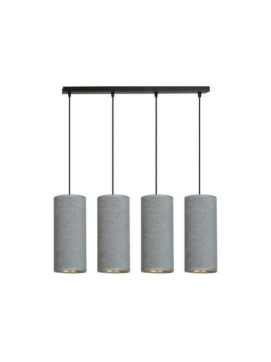 Emibig Pendant Chandelier for 4 Bulbs E27 Gray