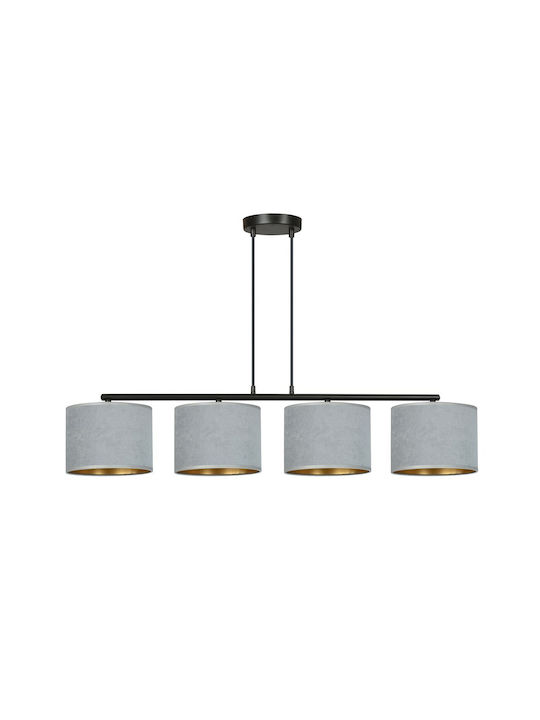 Emibig Pendant Chandelier for 4 Bulbs E27 Gray