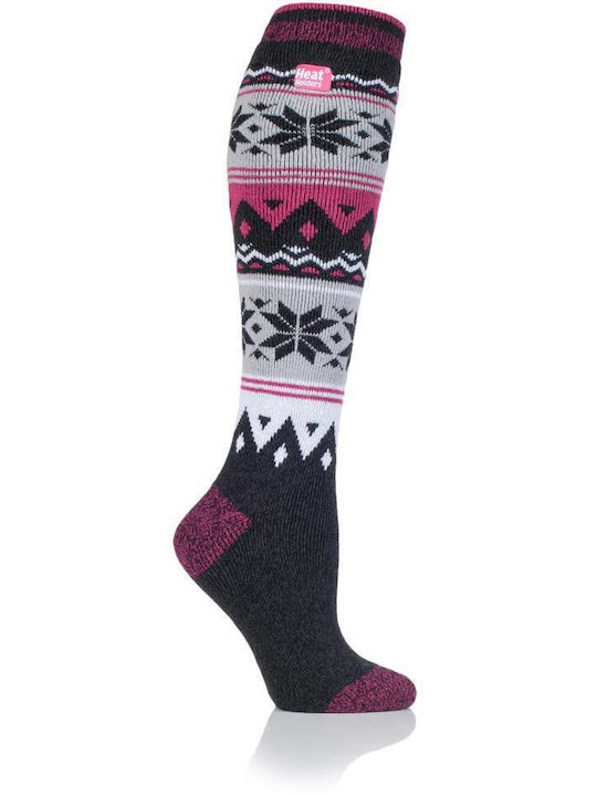 Heat Holders Jacquard Long Lite Damen Thermo Socken Bunte