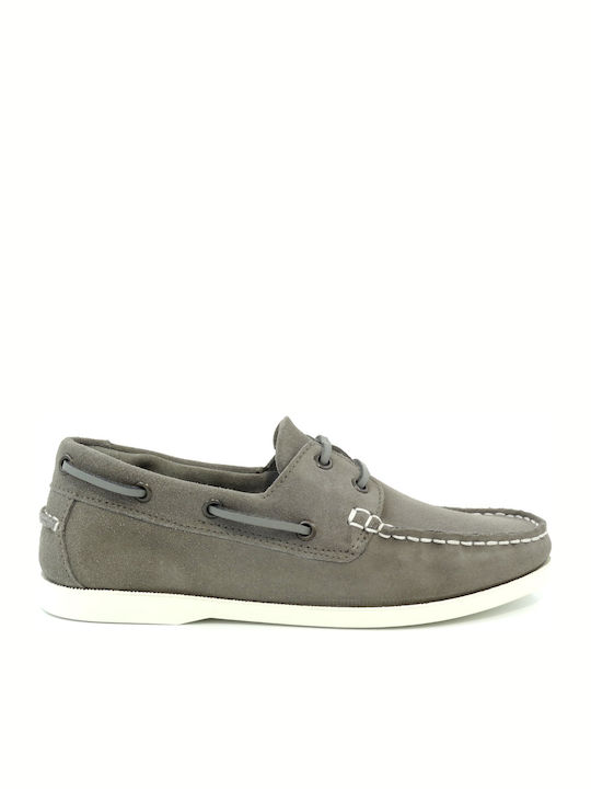 Pratik Men's Suede Moccasins Gray