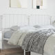 vidaXL Metallic White Bed Headboard 198x102cm
