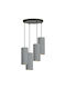 Emibig Pendant Chandelier for 4 Bulbs E27 Gray