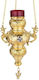 IconsGR Biserica Candelabru Metalic Gold plated Bronze 189G