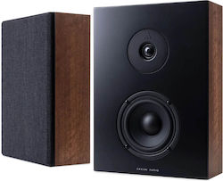 Argon Audio Forus 4 Wall Pair of Hi-Fi Speakers Wall Mounted W21xD10.3xH29cm. Walnut