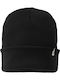 Beanie Unisex Σκούφος με Rib Πλέξη σε Μαύρο χρώμα