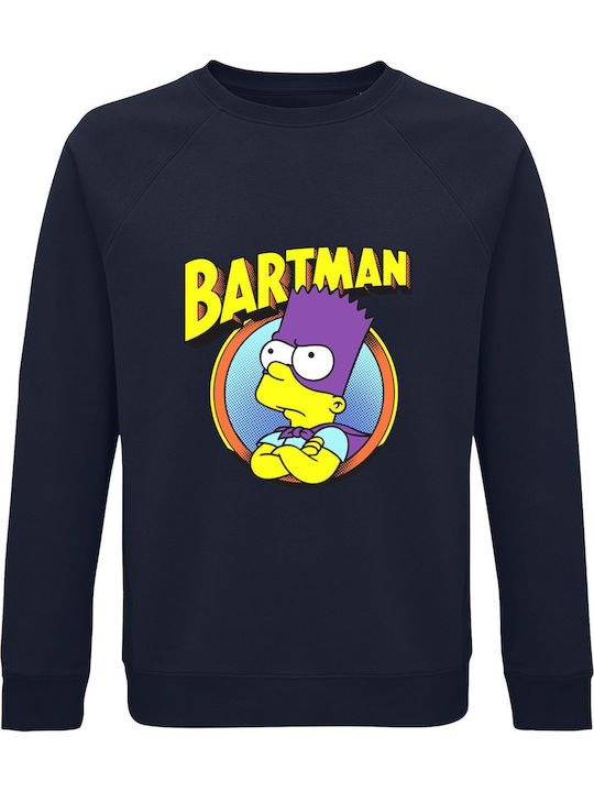 Bartman, Bart Simpson Ft Superman Sweatshirt Superman Blau