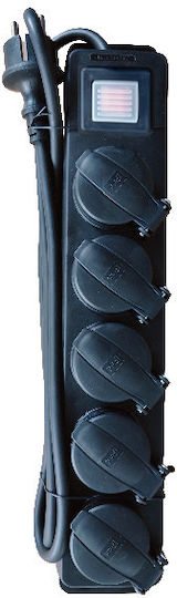 Aca Power Strip with Surge Protection 5 Positions with Switch and Cable 1.5m