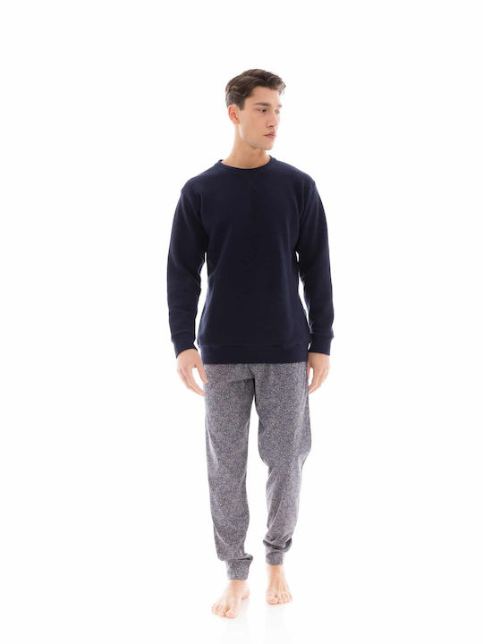 Ulisse Men's Winter Pajamas Set Blue