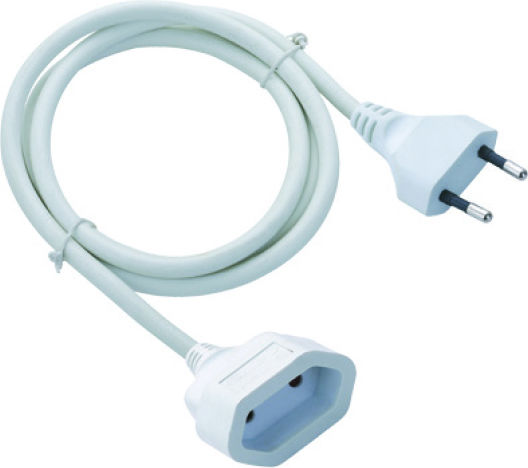 Aca Extension Cable Cord 2 x 1mm²/3m White