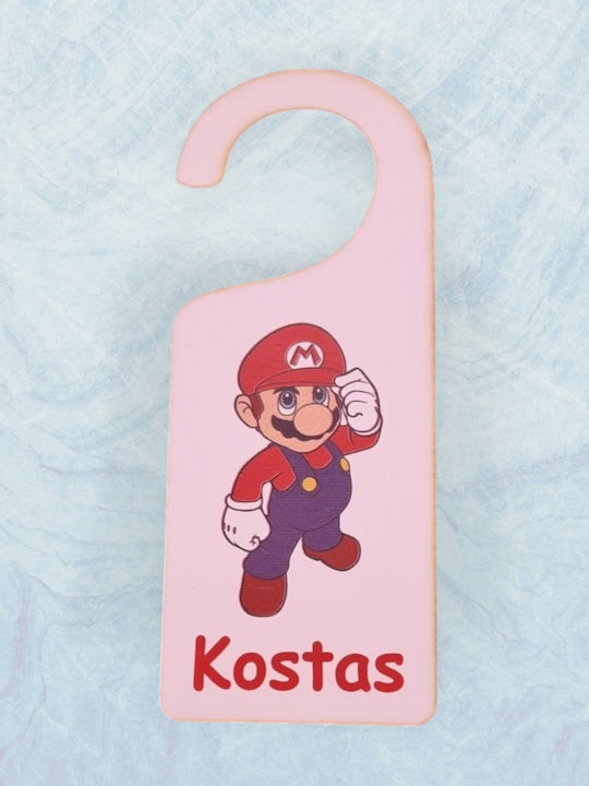 Woodseason Kids Decorative Door Tag made of Wood 6x15cm