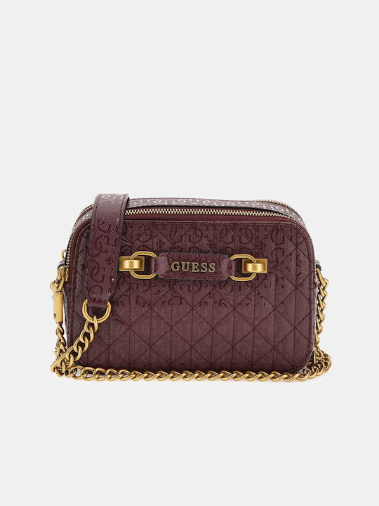 Guess Geantă de damă Crossbody Burgundy