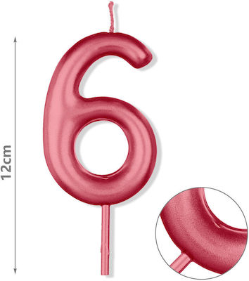 Birthday Candle Number "6"