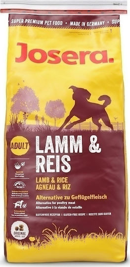 Josera Lamb & Rice 12.5kg Dry Food Gluten-Free for Adult Dogs with Lamb