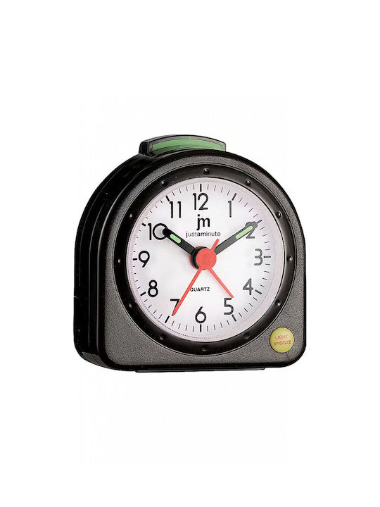 Justaminute Tabletop Clock with Alarm Black U5263N