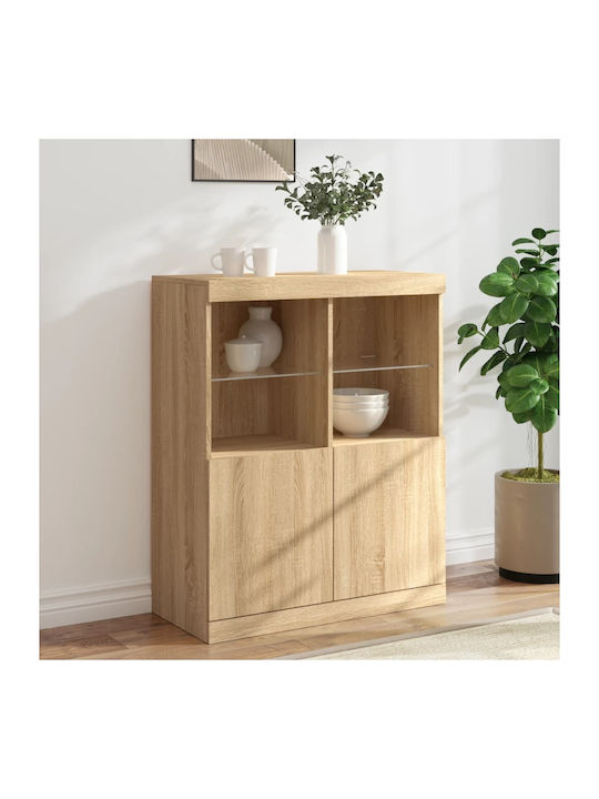 Sideboard Wooden Sonoma Oak 81x37x100cm