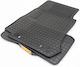 Refref Set of Front and Rear Mats 4pcs Tray Type for Mercedes-Benz EQC 2019+ Black