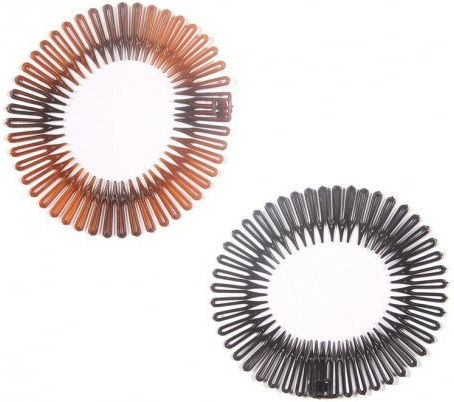 Ro-Ro Accessories Спирал Гумен Ластик За Коса Черен