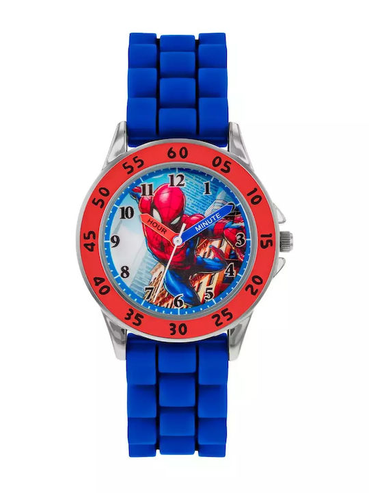 Disney Παιδικό Αναλογικό Ρολόι 32mm Spiderman Μπλε