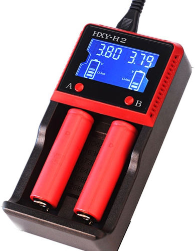 H2 Зарядно 2 за батерии Li-ion/Ni-Cd/Ni-MH Размер AA/AAA/18650/16340/26650/14500 в Черен цвят