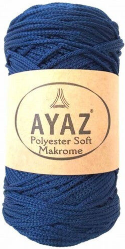 Ayaz Knitting Yarn for Bags Macrame Micro Polyester Blue 175m 250g AYAZ