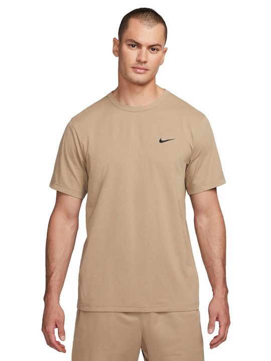 Nike Hyverse Dri-Fit Αθλητικό T-shirt Μπεζ