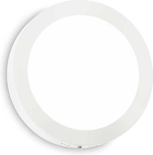 Ideal Lux Rund Draußen LED Panel 36W mit Natürliches Weiß Licht 4000K
