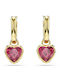 Swarovski Chroma Обици Позлатен с Камъни