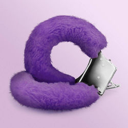 Crushious Furry Χειροπέδες σε Μωβ Χρώμα