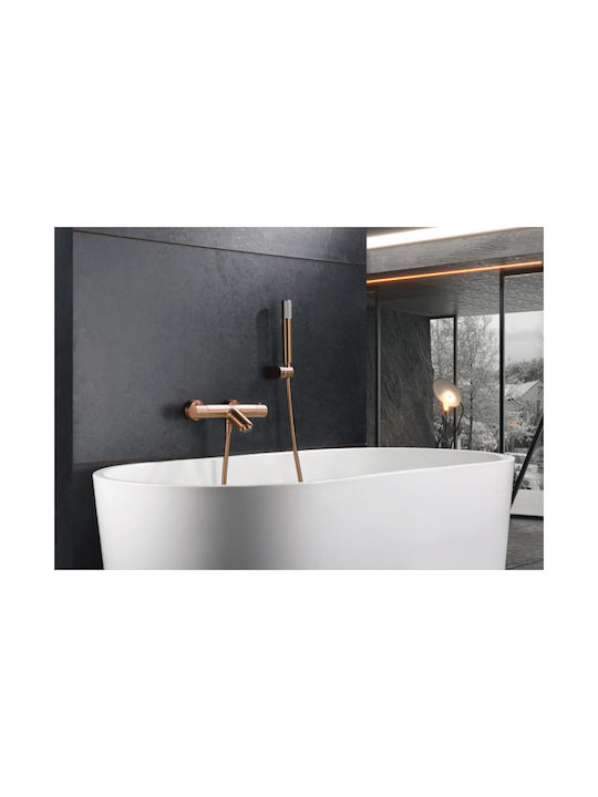 Imex Mixing Bathtub Shower Faucet Thermostatic Complete Set Rose Gold