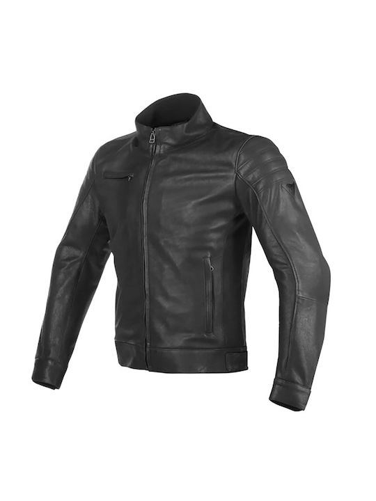 Dainese Men's Riding Jacket Leather 4 Seasons Black