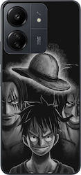 Xiaomi Redmi 13C / Poco C65 - One Piece Advanced Conquerors Design (Black Silicone)