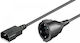 Manhattan Icoc Schuko - IEC C14 Cable 1.5m Μαύρο 216267