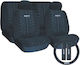 Deluxeboss Set Huse Auto 8buc Albastru / Roșu