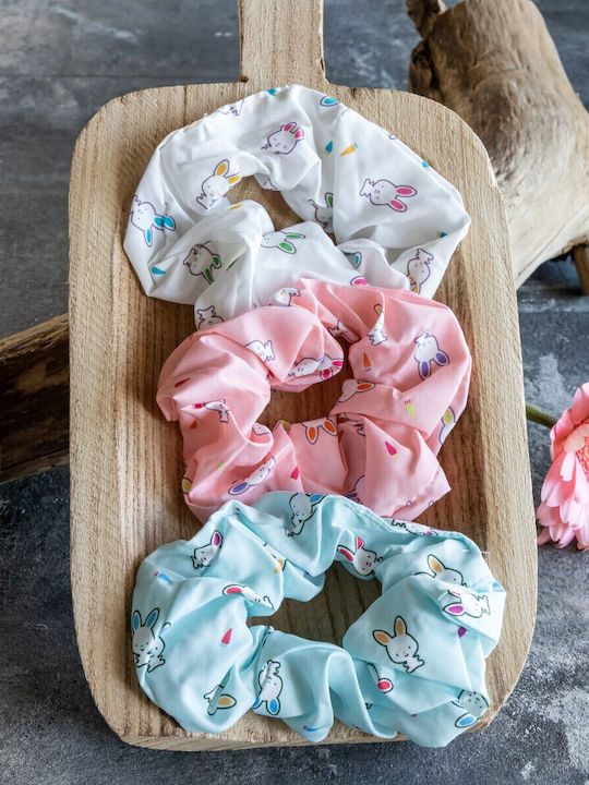 Cuoro Kids Scrunchies Set White AHA-808