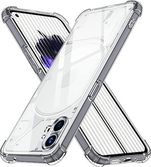 Techsuit Shockproof Clear Umschlag Rückseite Silikon Transparent (Nichts Telefon (1))