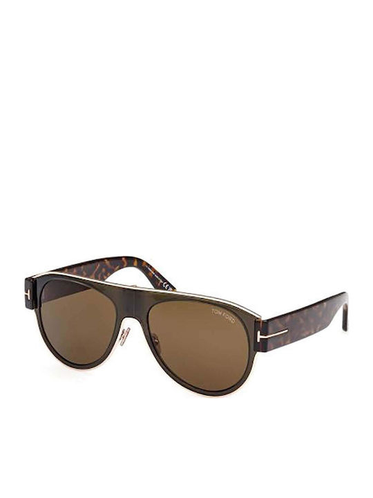Tom Ford Lyle 02 Ανδρικά Γυαλιά Ηλίου με Καφέ Τ...