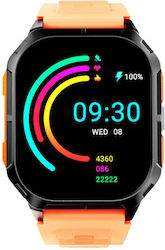 HiFuture FutureFit Ultra 3 Smartwatch with Heart Rate Monitor (Orange)