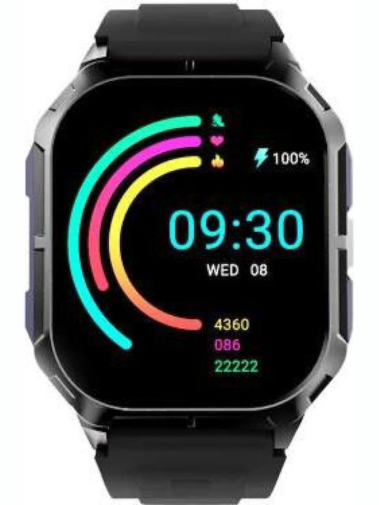 HiFuture FutureFit Ultra 3 Smartwatch με Παλμογράφο (Μαύρο)