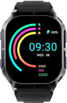 HiFuture FutureFit Ultra 3 Smartwatch με Παλμογράφο (Μαύρο)