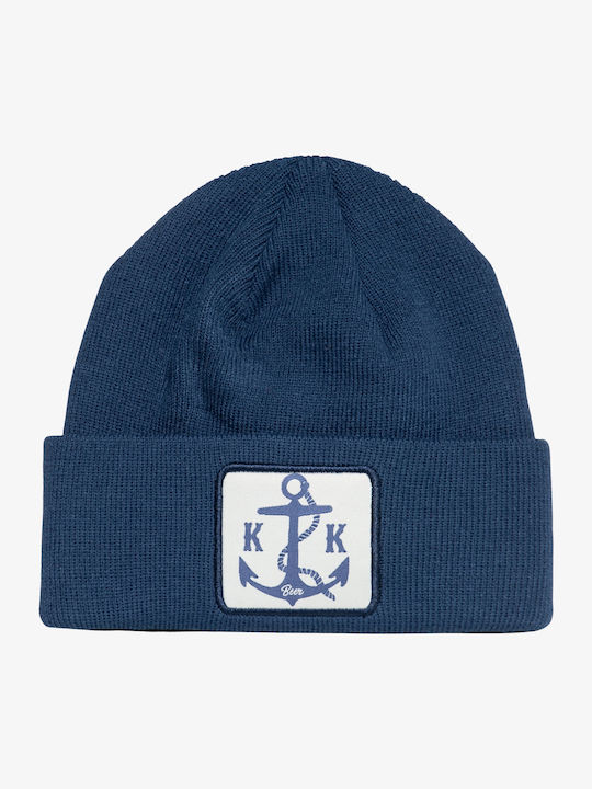 Beanie Unisex Beanie Gestrickt in Blau Farbe