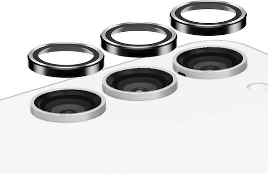 PanzerGlass Hoops Camera Protection Tempered Glass Black for the Samsung Galaxy S23 FE 0460