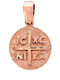 Skaras Jewels Charm Φυλαχτό Κωνσταντινάτο από Ροζ Χρυσό 9Κ