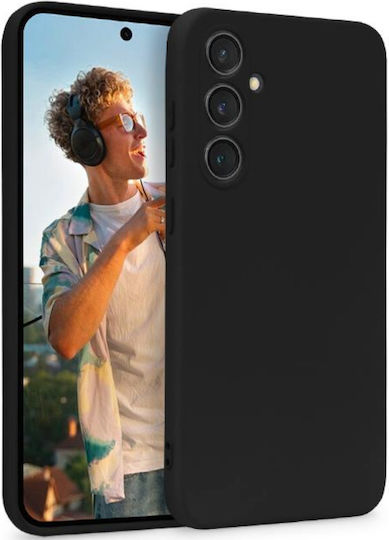 Crong Color Back Cover Σιλικόνης Μαύρο (Galaxy S23 FE)