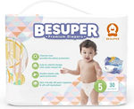 Mediform Besuper Premium Baby Πάνες με Αυτοκόλλητο No. 5 για 12+kg 30τμχ
