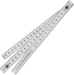 Vola 7/PBIANCO Plastic Folding Ruler 2m