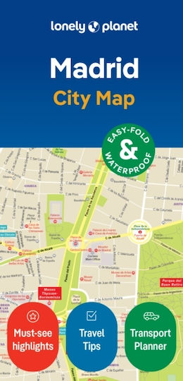 Lonely Planet Madrid City Map Sheet Map Folded